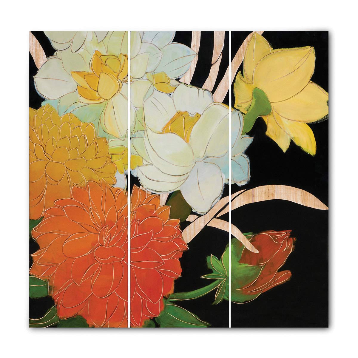Spring Blossom Wall Art - Set Of 3 Panels