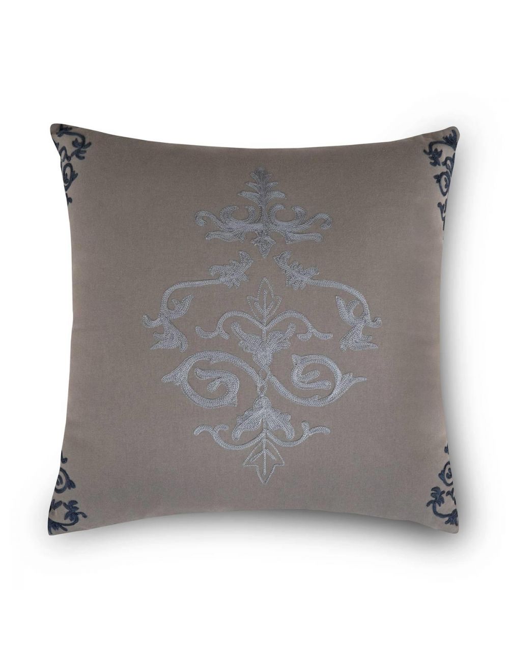 Acanthus Embroidered Cushion-IAAH