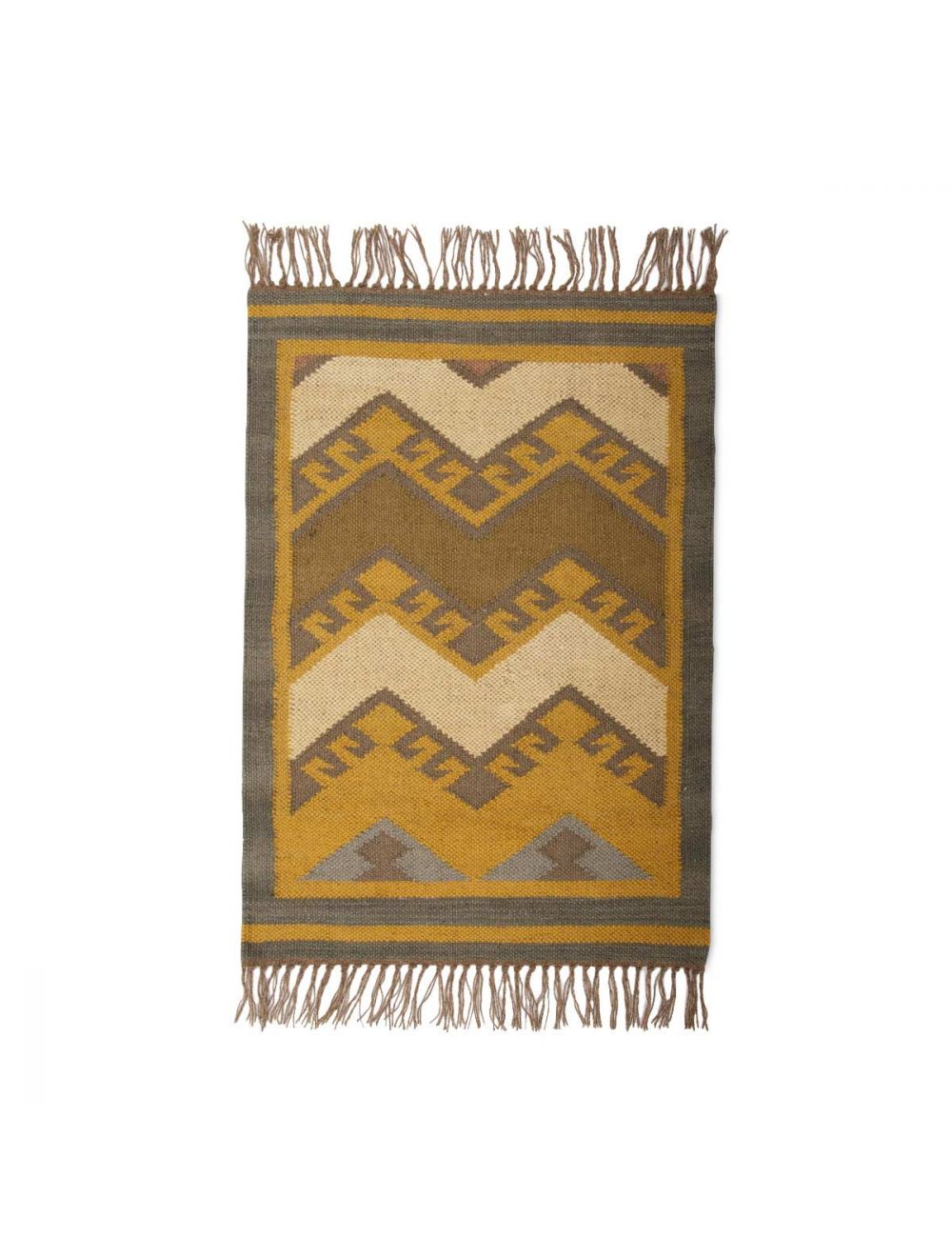 Chevron Kilim Floor Mat-IAAH