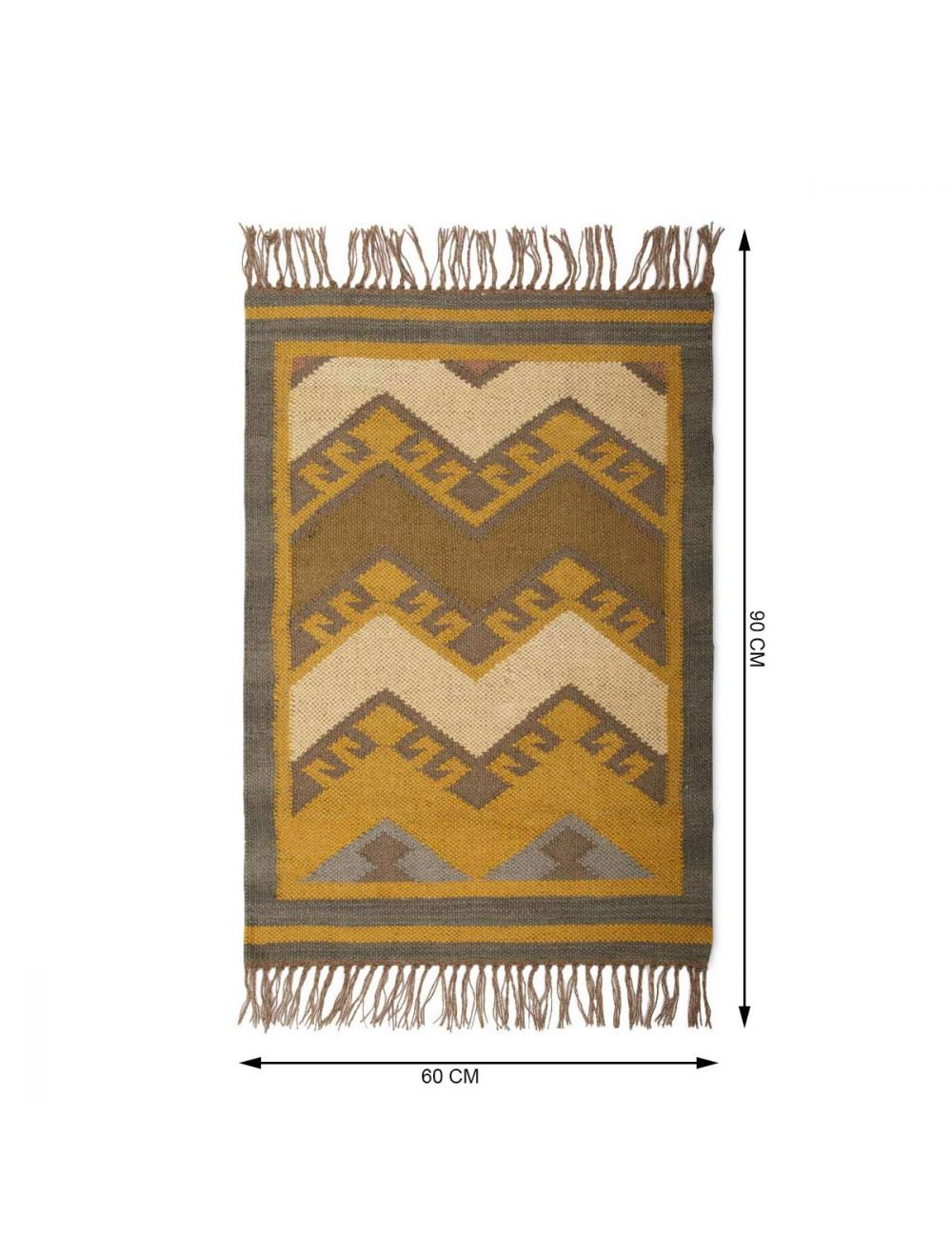 Chevron Kilim Floor Mat-IAAH