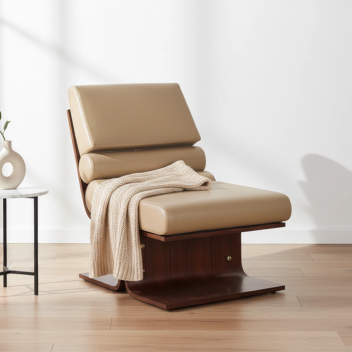 Tier Lounge Chair - Powder Coated Metal Accent Seat – IAAH