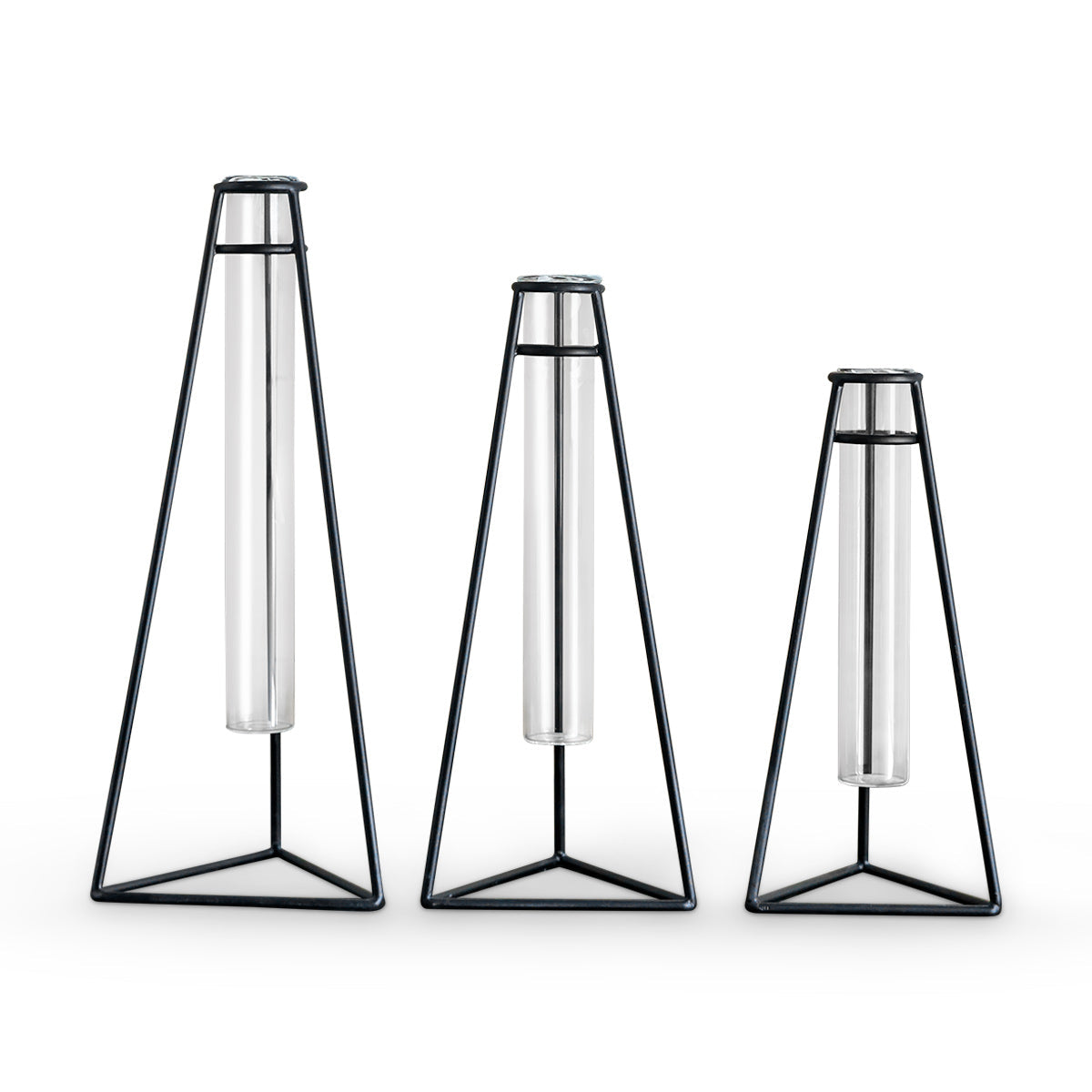 Concave Glass Tube Vase-IAAH