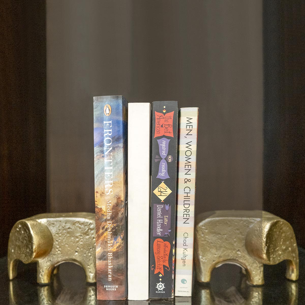 Tusker Elephant Bookend