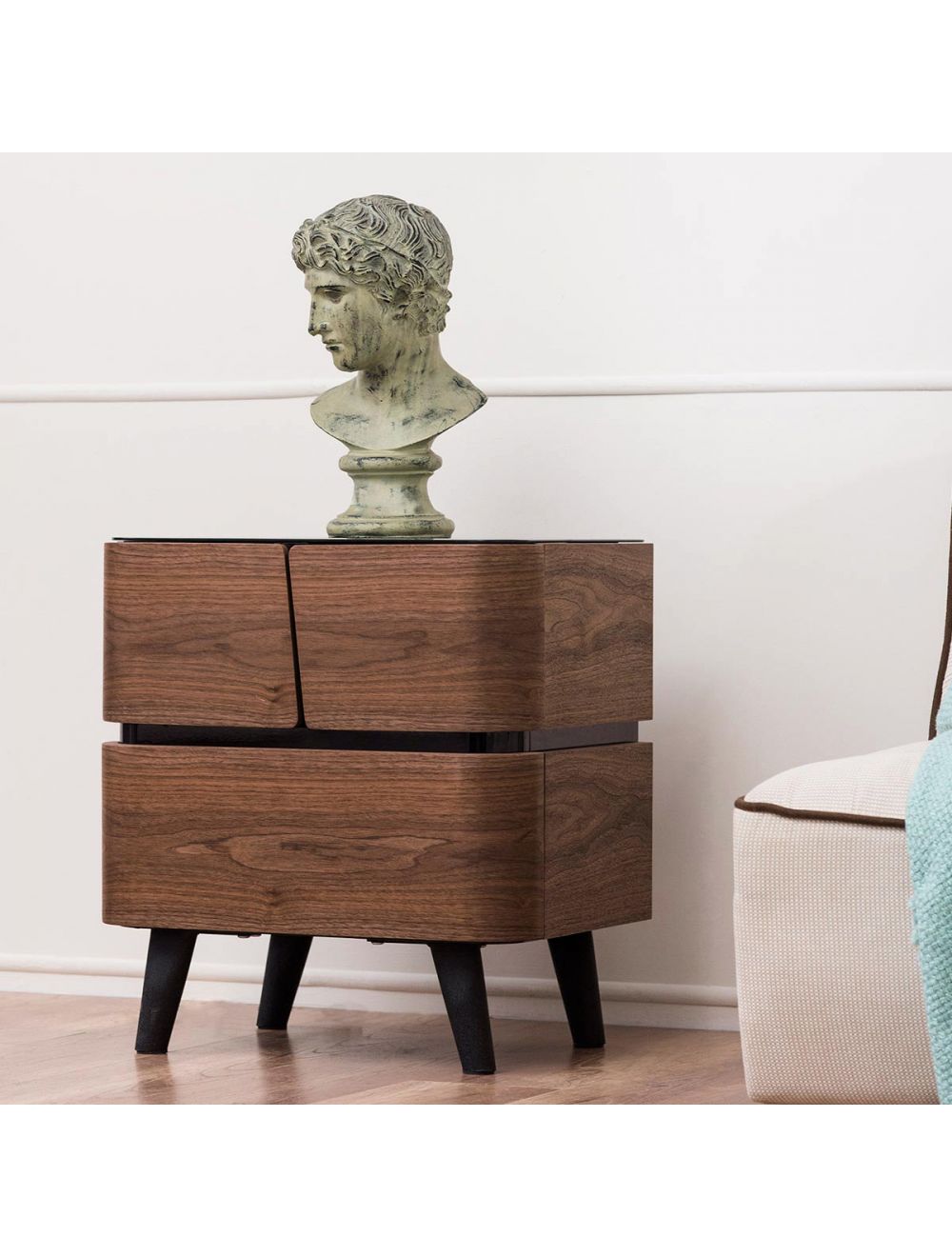 Bentwood Two-Drawer Cabinet-IAAH