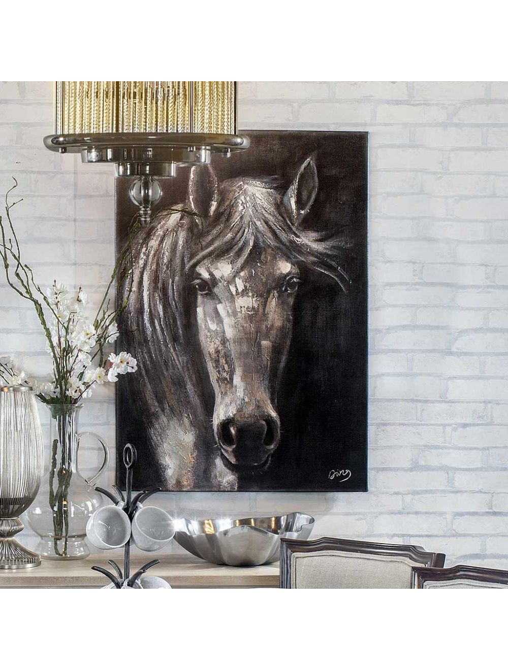 Horse Face Wall Art-IAAH