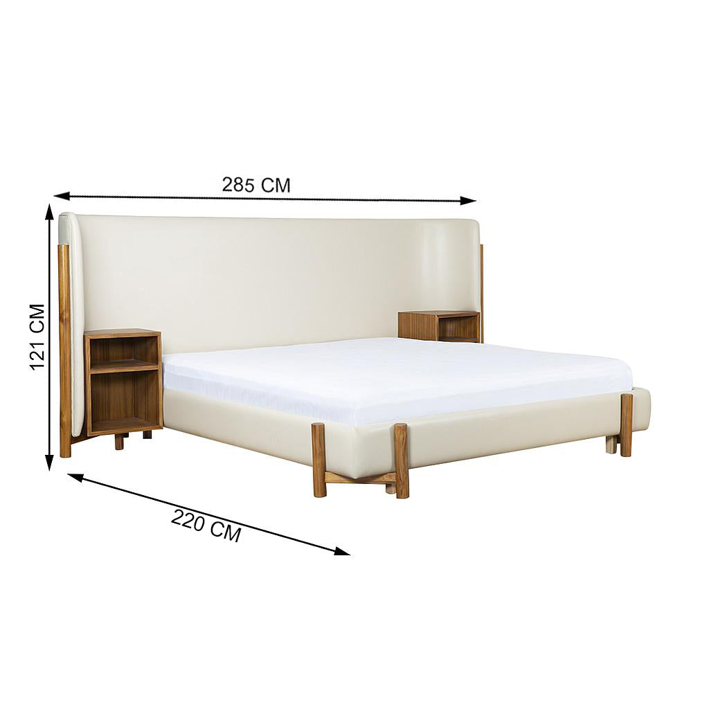 Scott King Size Upholestered Bed -  - IAAH