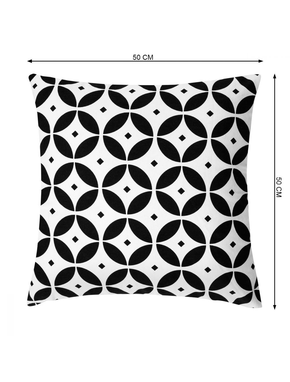 Lattice Printed Cushion