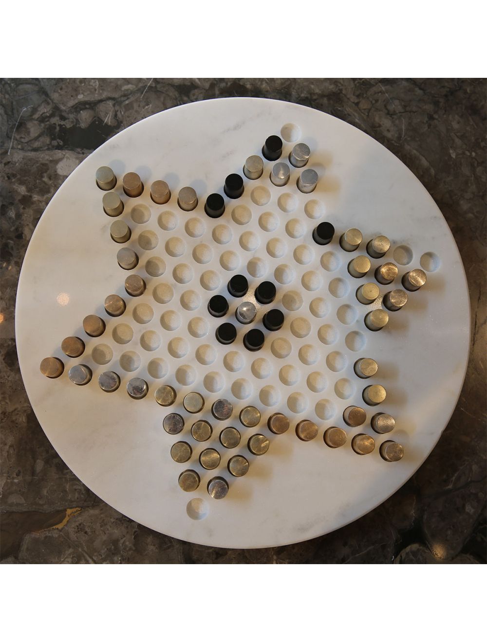 Reclaimed Chinese Checkers Game