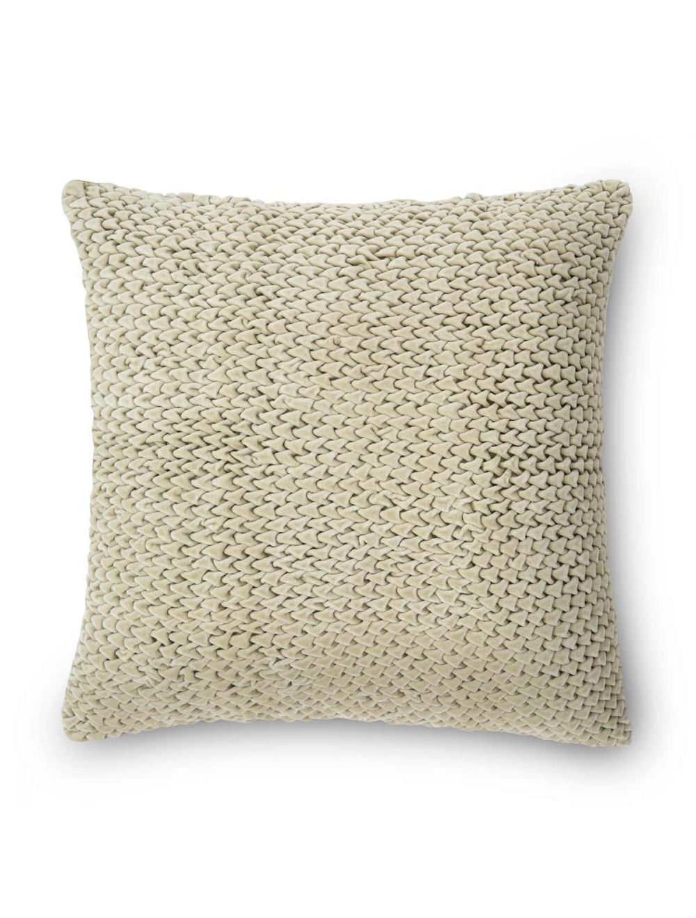 Smocked Velvet Cushion