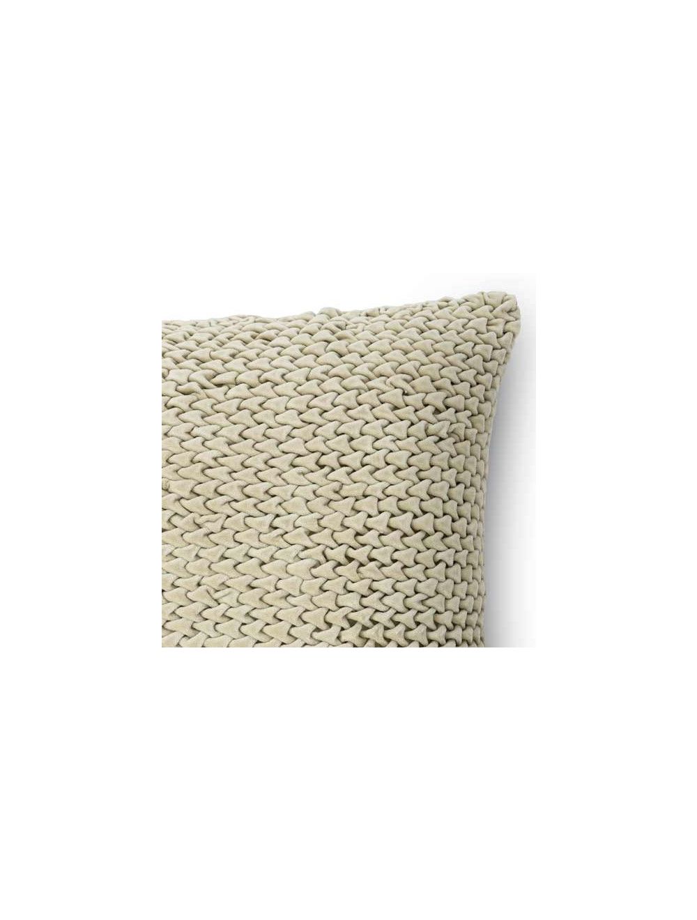 Smocked Velvet Cushion