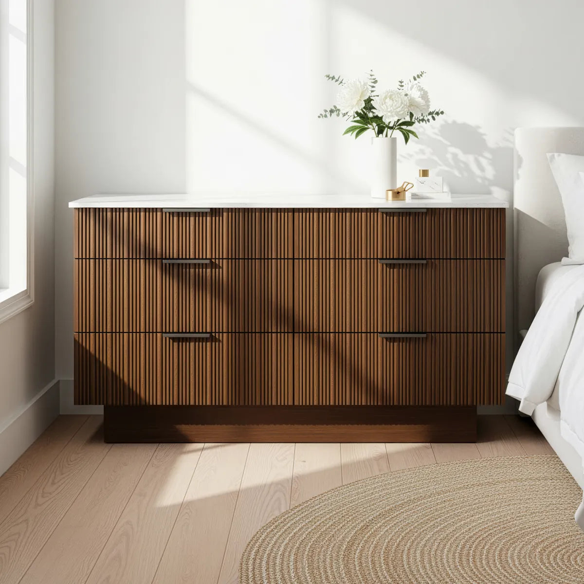Fluted Chest of Drawer