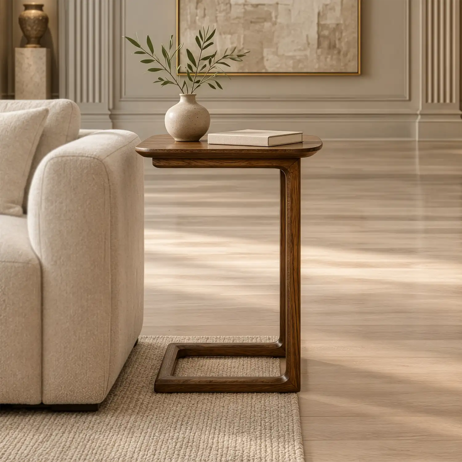 Wooden C Table